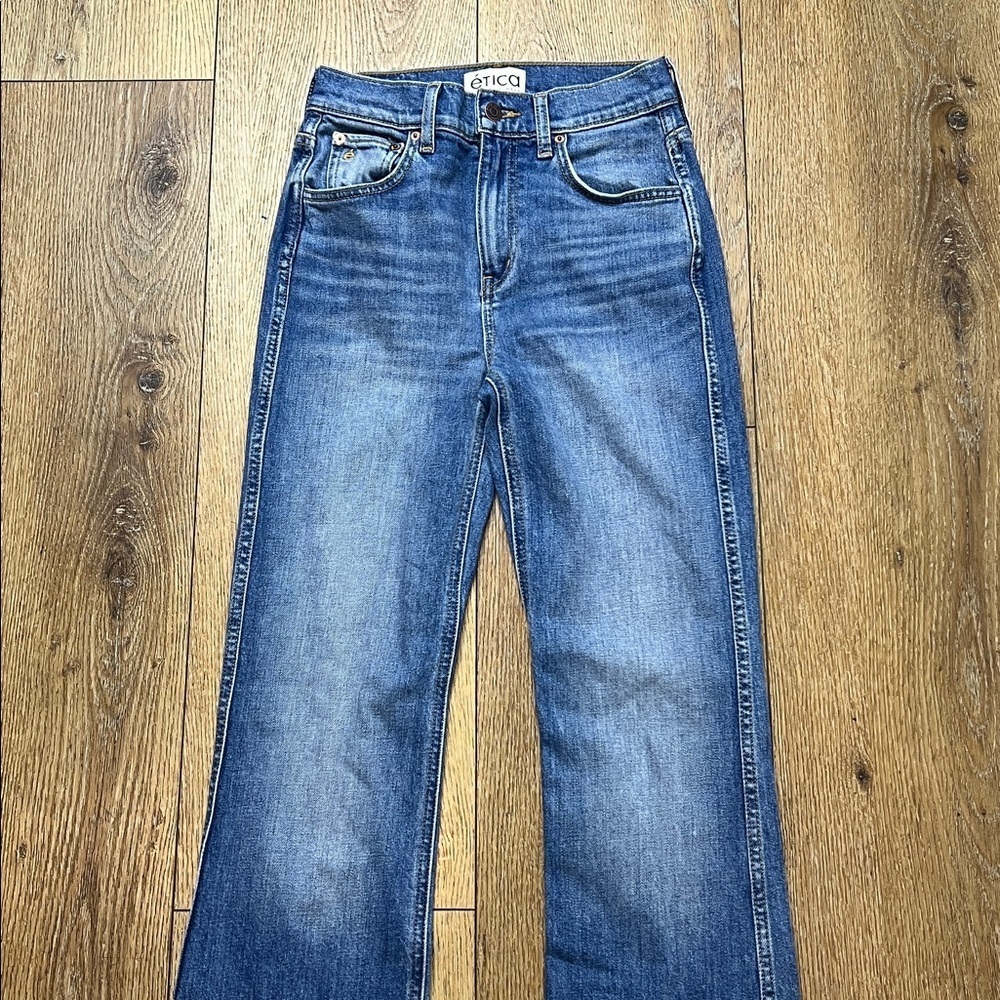 Etica Anya Modern Flare Jeans Size 24 - Picture 5 of 11
